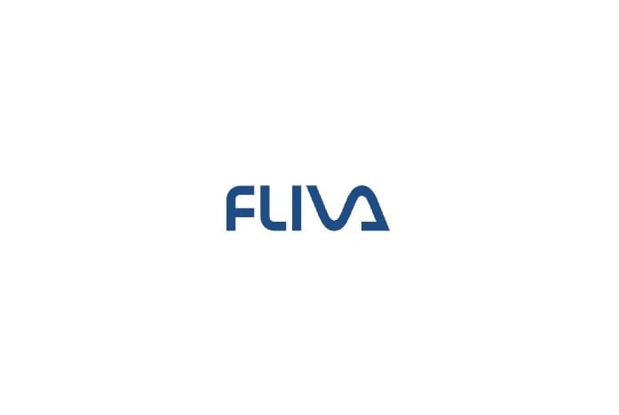 FLIVA wordmark in navy blue on a white background